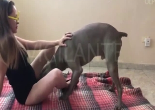 Bewitching model appreciates wiener-sucking with her beast
